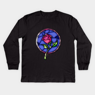 Enchanted Rose Kids Long Sleeve T-Shirt